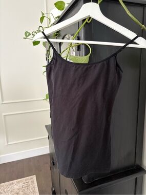 Black Spaghetti Strap Tank Top
